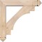 Ekena Millwork Merced Arts and Crafts Smooth Bracket w/ Offset Brace, Douglas Fir, 5 1/2"W x 26"D x 26"H BKT0604X26X26MRC03SDF - alternate 2
